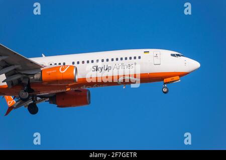 Boryspil, Ukraine - 10 mars 2021 : Boeing 737-96NER Banque D'Images