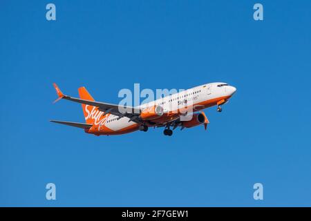 Boryspil, Ukraine - 10 mars 2021 : Boeing 737-96NER Banque D'Images