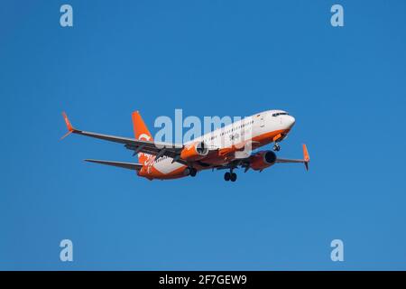 Boryspil, Ukraine - 10 mars 2021 : Boeing 737-96NER Banque D'Images