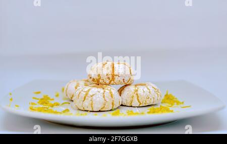 Sucreries marocaines dans le marché de la farine et de l'alimentation animale, de la nourriture . Biscuits marocains cookies maroc Banque D'Images