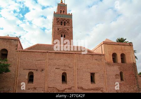 Mosquée de Koutoubia à marrakech au maroc Banque D'Images