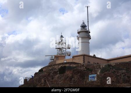 La péninsule de Cabo de Gata - la région la plus sèche d'Europe. Banque D'Images