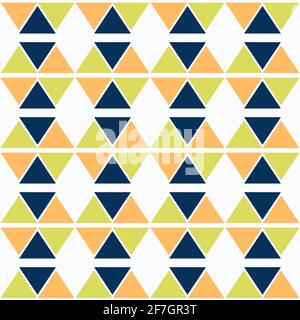 Le modèle de leurs motifs triangulaires. Répétition géométrique. Illustration de Vecteur