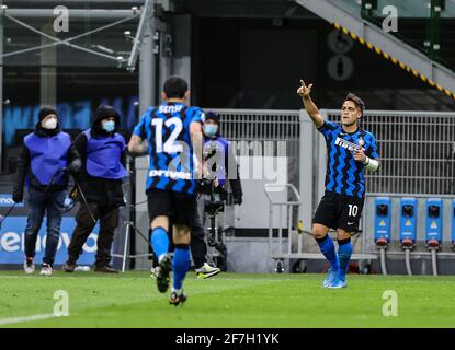 Milan, Italie. 07e avril 2021. Photo FCI/Fabrizio Carabelli/LiveMedia crédit: Agence de photo indépendante/Alamy Live News Banque D'Images