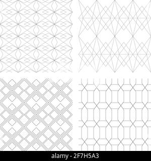 Motif géométrique vectoriel sans couture pour papier peint, textile , surface, mode , arrière-plan,carrelage, papeterie, décoration, ameublement, etc Illustration de Vecteur