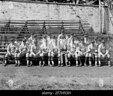 École préparatoire de Georgetown, équipe de baseball, 1927. Banque D'Images