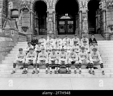 École préparatoire de Georgetown, équipe de baseball, 1928. Banque D'Images