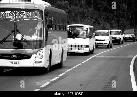 Transport africain au Rwanda et ville de Kigali Banque D'Images