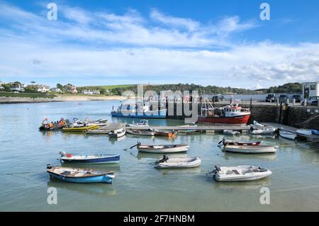 Port de St Mawes, péninsule de Roseland, sud de Cornwall, Angleterre, Royaume-Uni Banque D'Images