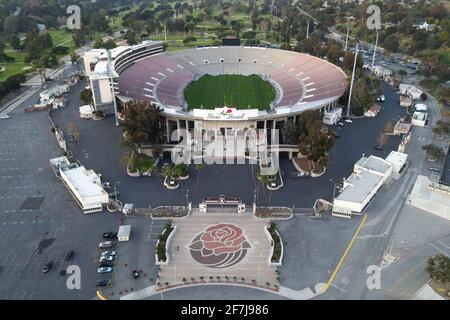 Vue générale le Rose Bowl, vendredi 26 février 2021 à Pasadena, Californie (Dylan Stewart/image of Sport) Banque D'Images