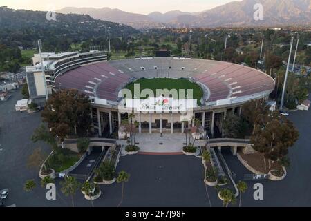 Vue générale le Rose Bowl, vendredi 26 février 2021 à Pasadena, Californie (Dylan Stewart/image of Sport) Banque D'Images