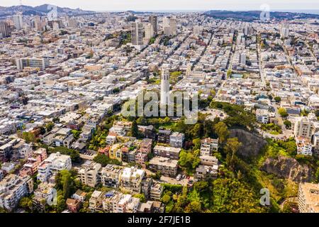 La Coit Tower, San Francisco, California, USA Banque D'Images