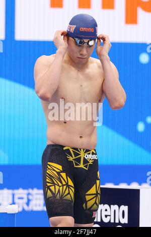 Centre aquatique de Tokyo, Tokyo, Japon. 8 avril 2021. Naoki Mizunuma, 8 AVRIL 2021 - natation : Championnats de natation japonais (NAGE JAPONAISE 2021) Homme 100m chaleur aux papillons au Centre aquatique de Tokyo, Tokyo, Japon. Credit: YUTAKA/AFLO SPORT/Alay Live News Banque D'Images