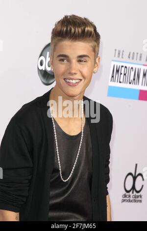 LOS ANGELES, CA - NOVEMBRE 18 : Justin Bieber au 40ème American Music Awards qui s'est tenu au Nokia Theatre L.A. En direct le 18 novembre 2012 à Los Angeles, ca Banque D'Images