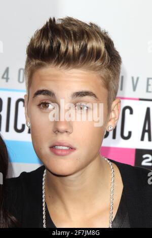 LOS ANGELES, CA - NOVEMBRE 18 : Justin Bieber au 40ème American Music Awards qui s'est tenu au Nokia Theatre L.A. En direct le 18 novembre 2012 à Los Angeles, ca Banque D'Images