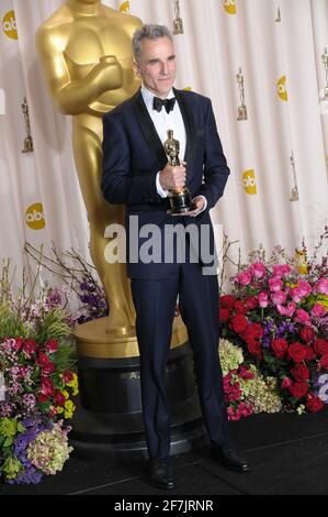 Daniel Day-Lewis à la salle de presse 85e Academy Awards 2013 - Oscars - au Dolby Theatre de Los Angeles Banque D'Images