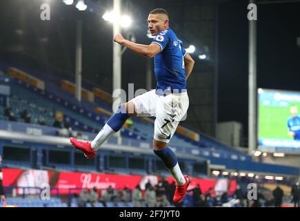 Photo du dossier datée du 01-03-2021 de Richarlison d'Everton. Date de publication : jeudi 8 avril 2021. Banque D'Images