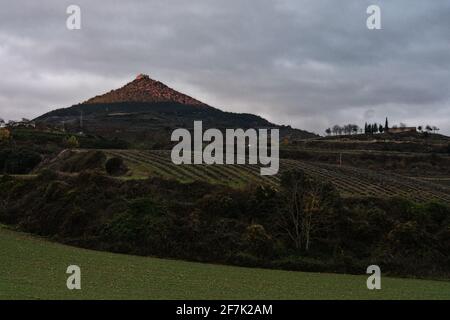 Vue panoramique sur le camino de santiago Banque D'Images