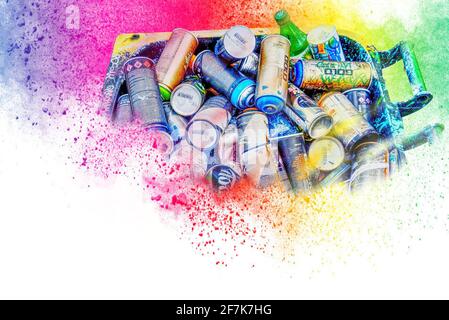 Art de rue Norwich Banque D'Images