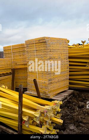 Forme de table, coffrage de pont, forme volante pour béton de dalle Banque D'Images