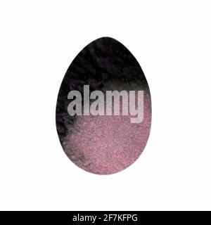 Oeuf de Pâques - simple rose-noir aquarelle résumé avec des gouttes, des taches, des rayures et des taches Design pour l'arrière-plan, la couverture et l'emballage, Pâques et la nourriture Banque D'Images