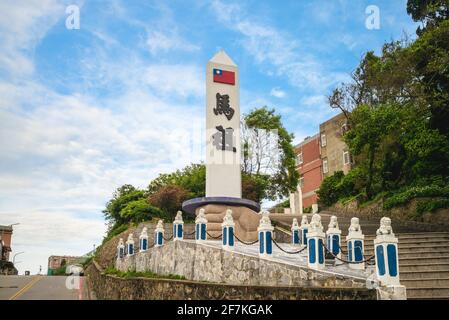 épée du monument de matsu sur l'île de nangan, matsu, taïwan. Traduction: Matsu Banque D'Images