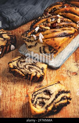 Bouloche ou babka de vegan Banque D'Images