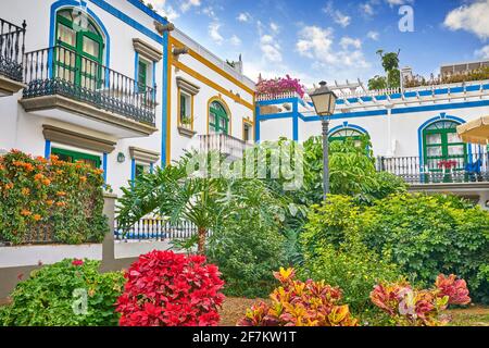 Puerto de Mogan, Canaries, Gran Canaria, Espagne Banque D'Images