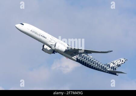 Airbus a350-900 XWB. Russie, région de Moscou Zhukovsky, aéroport Ramenskoe. Aviasalon MAKS 2019. 31 août 2019 Banque D'Images