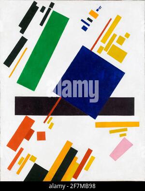 Kazimir Malevich. Peinture intitulée "composition supromatiste" de l'artiste russe d'avant-garde, Kazimir Severinovich Malevich (1879-1935), huile sur toile, 1915 Banque D'Images