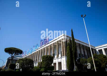 Ambiance pendant l'ePrix de Rome 2021, 3e tour du Championnat du monde de Formule E 2020-21, sur le circuit Cittadino dell'EUR du 9 au 11 avril, à Rome, Italie - photo Germain Hazard / DPPI Banque D'Images