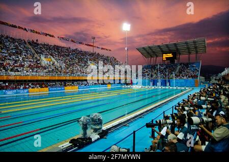 JEUX OLYMPIQUES À ATHÈNES 15/8/2004. PHOTO DE NATATION DAVID ASHDOWN Banque D'Images