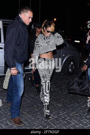 Sopot, Pologne. 7 juillet 2013 Rihanna aller à l'hôtel Banque D'Images