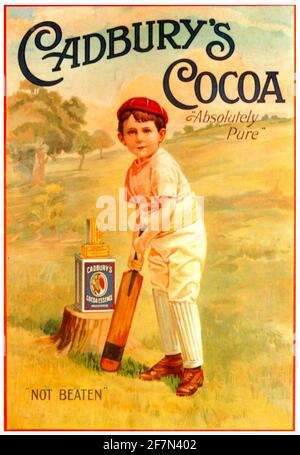 Publicité CACAO de CADBURY sur 1890 Banque D'Images