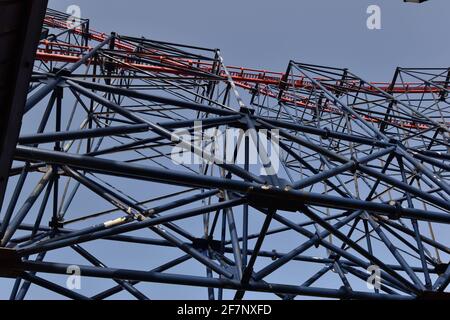 The Big One (également connu sous le nom de Pepsi Max), à Blackpool Pleasure Beach. Banque D'Images