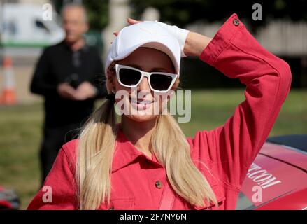 06 juin 2019 - Londres, Angleterre, Royaume-Uni - départ de la tournée caritative Cash & Rocket Photos: Paris Hilton Banque D'Images