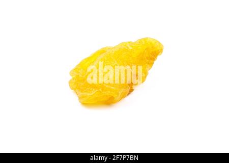 Poire aux fruits secs isolée sur fond blanc. Poire unique confite Banque D'Images