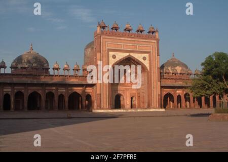 Buland Darwaza, porte principale, Fatepur Sikri, Uttar Pradesh, Inde Banque D'Images