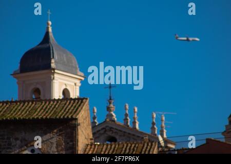 Église San Giovanni Battista dei Cavalieri di Rodi et Ordinariato Militare per l'Italia. Rome, Italie Banque D'Images