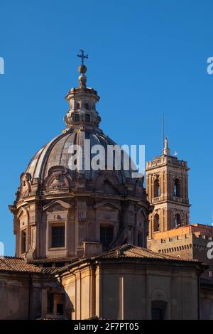 Détails de Chiesa Santi Luca e Martina martiri, Rome Italie Banque D'Images