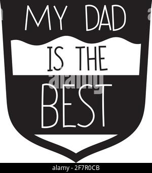 citation de fête de papa Illustration de Vecteur