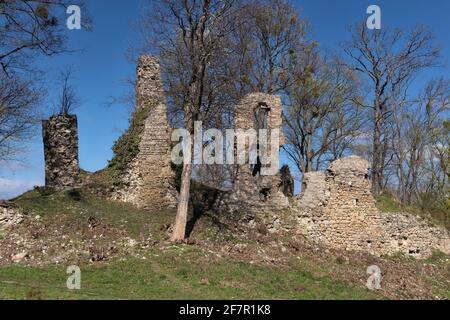 Burgruine Stecklenburg BEI Stecklenberg im Harz Banque D'Images