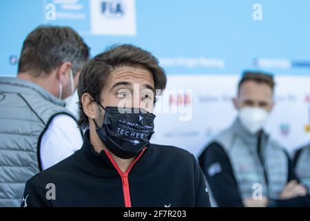 Rome, Italie. 09e avril 2021. 9 avril 2021, Rome, Circuito di Roma, ABB Formule E WM Rome: # 13 Antonio Felix da Costa (por), Team DS TECHEETAH (Suisse/Croatie OUT) Credit: SPP Sport Press photo. /Alamy Live News Banque D'Images