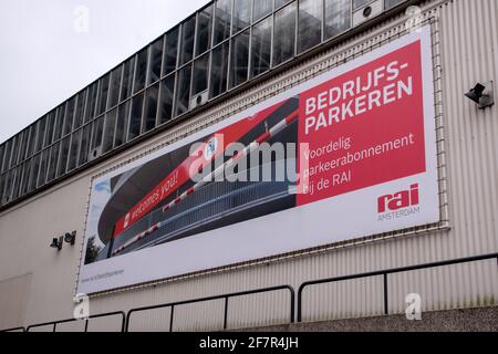 Parking panneau au complexe Rai à Amsterdam, pays-Bas 19-3-2020 Banque D'Images