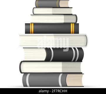 Pile de livres, illustration vectorielle Illustration de Vecteur