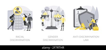 Violation des droits civils concept abstrait illustrations vectorielles. Illustration de Vecteur