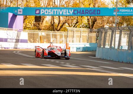 Rome, Italie. 09e avril 2021. 9 avril 2021, Rome, Circuito di Roma, ABB Formule E WM Rome: Shakedown, # 94 Alex Lynn (GBR), Team Mahindra Racing (Suisse/Croatie OUT) Credit: SPP Sport Press photo. /Alamy Live News Banque D'Images