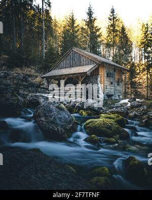 Vieux Moulin près de Abtenau, Autriche, Europe Banque D'Images