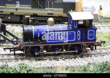 'Bluebell' une locomotive de classe P à l'échelle OO. Banque D'Images