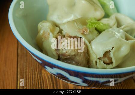 Yacai Bao - Chino chauffé à la vapeur, pain Sichuan, baozi, Banque D'Images